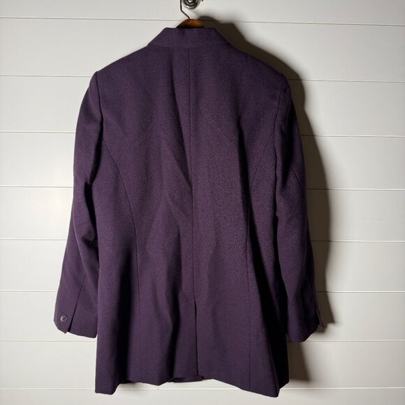 Norton McNaughton Plum Purple 2 Piece Suit 100% Pure New Wool Sz 10 Fully Lined - Picture 4 of 10